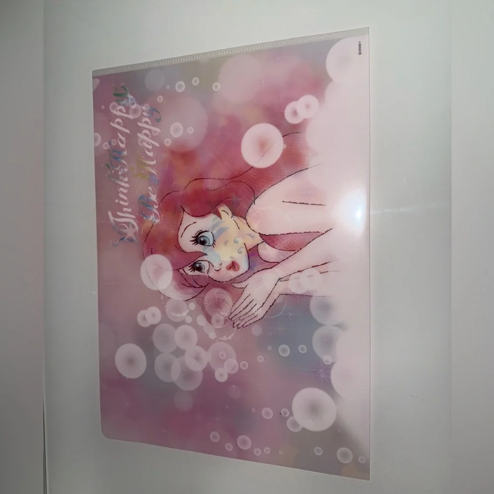 Disney Japan Clear File Folders: The Little Mermaid 2018 Ariel Flounder Set of 4